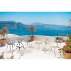 Tuinstoel met armleuningen Shabby Chic Design in staal - Betovering Viadurini