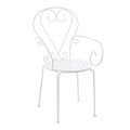 Tuinstoel met armleuningen Shabby Chic Design in Steel - Charm