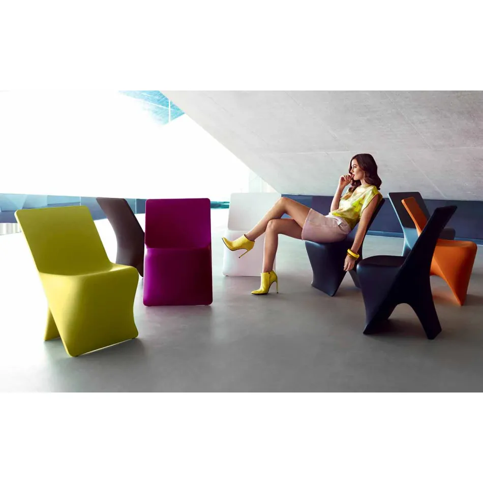 Moderne design tuinstoel Sloo by Vondom, in polyethyleen Viadurini