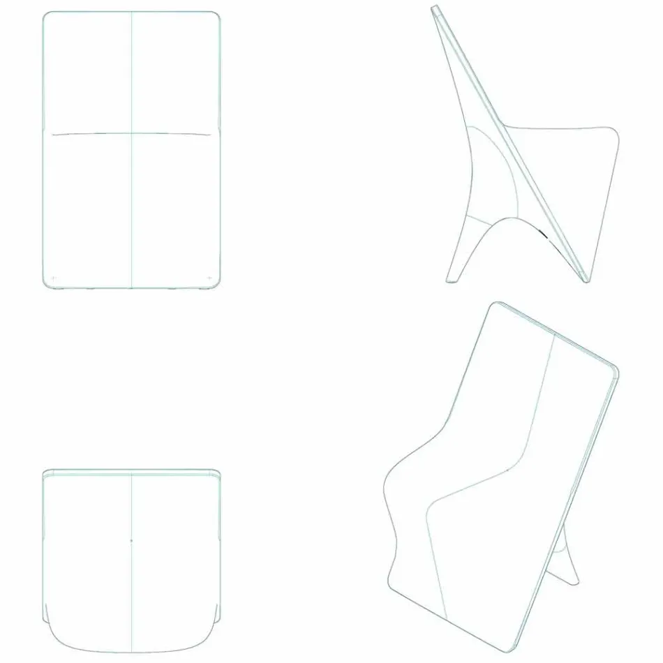 Moderne design tuinstoel Sloo by Vondom, in polyethyleen Viadurini