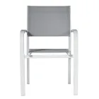 Stapelbare tuinstoel in aluminium met design armleuningen - Gontran Viadurini