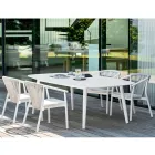 Stapelbare tuinstoel in aluminium en technische stof - Smart By Varaschin Viadurini