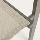Stapelbare tuinstoel in modern design van aluminium en textiel - Franz Viadurini