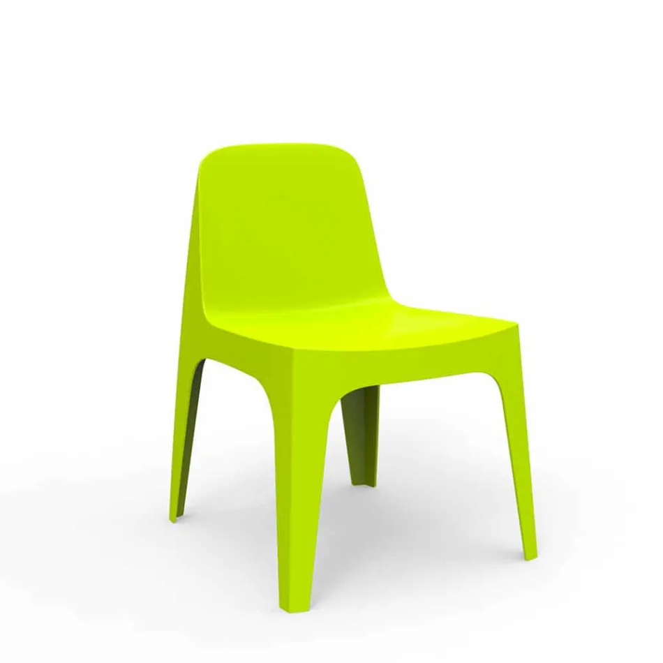 Stevige Vondom stapelbare polypropyleen tuinstoel, ontwerp Viadurini