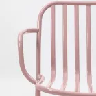 Metalen tuinstoel met armleuningen Made in Italy 2 stuks - Simply Viadurini