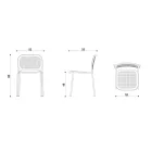 Tuinstoel in gelakt metaal Made in Italy 2 stuks - Synergy Viadurini