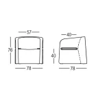 Tuinstoel in polyethyleen en berkenhout gemaakt in Italië - Talula Viadurini