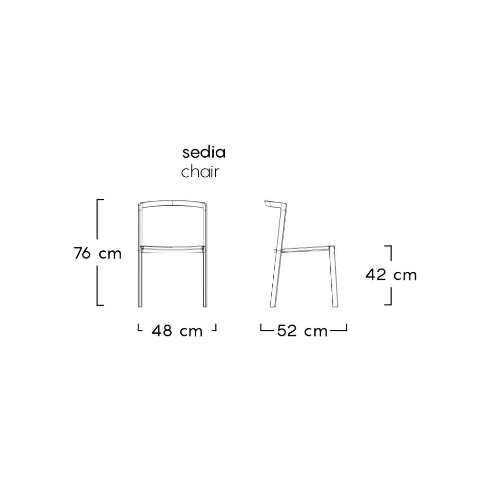 Tuinstoel in Textilene en aluminium onderstel Made in Italy - Milanka Viadurini