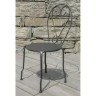 Tuinstoel volledig van metaal - Archief Viadurini