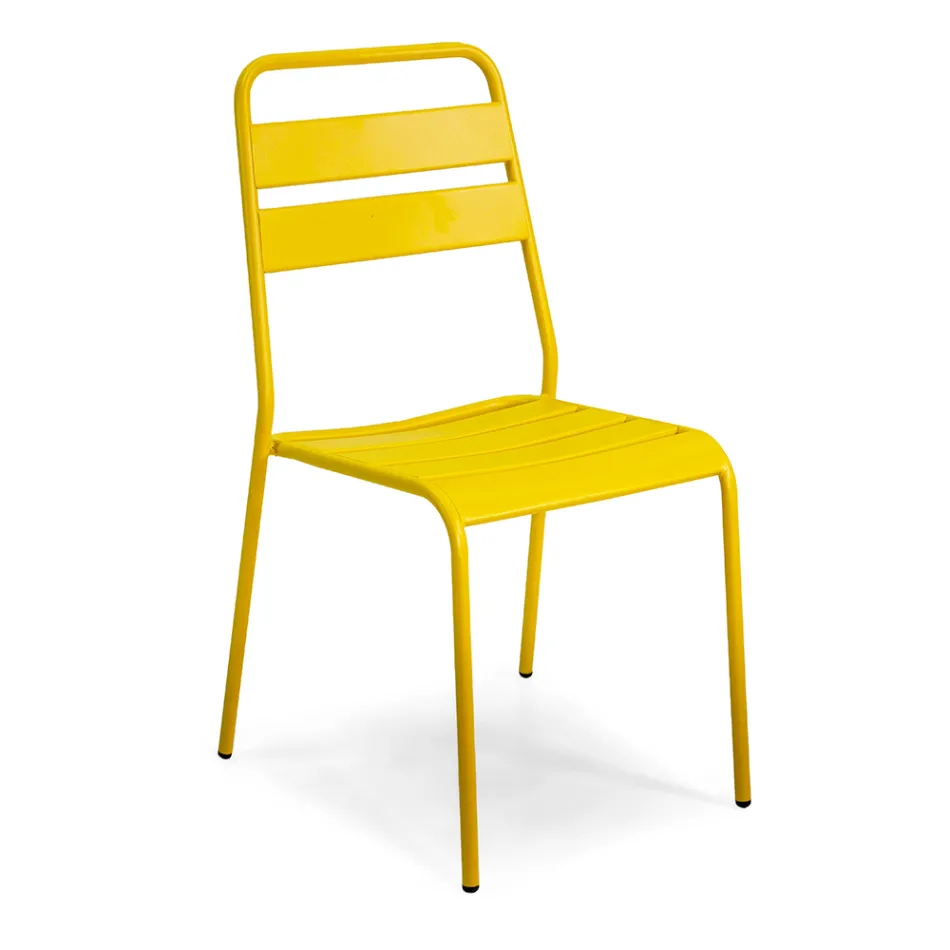 Tuinstoel volledig van metaal - Lint Viadurini