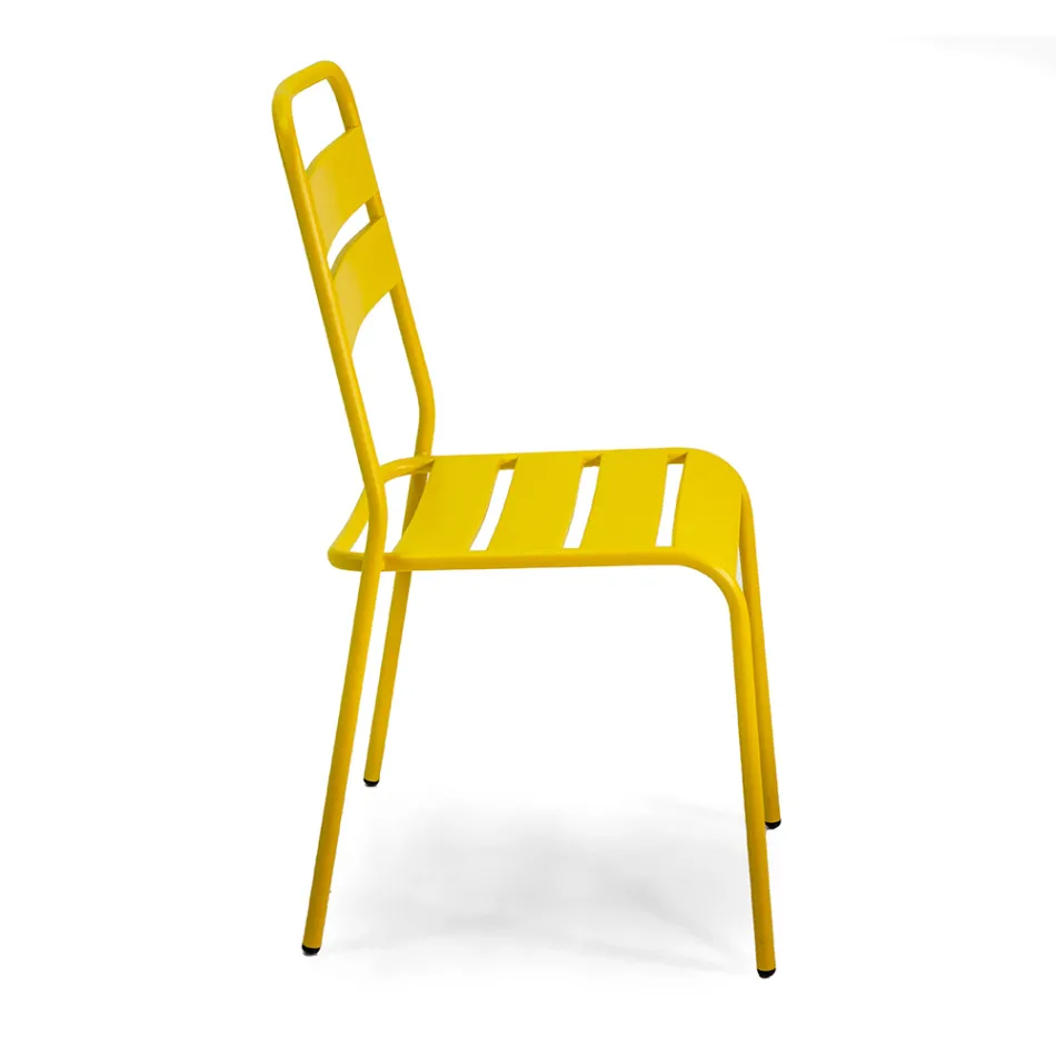 Tuinstoel volledig van metaal - Lint Viadurini