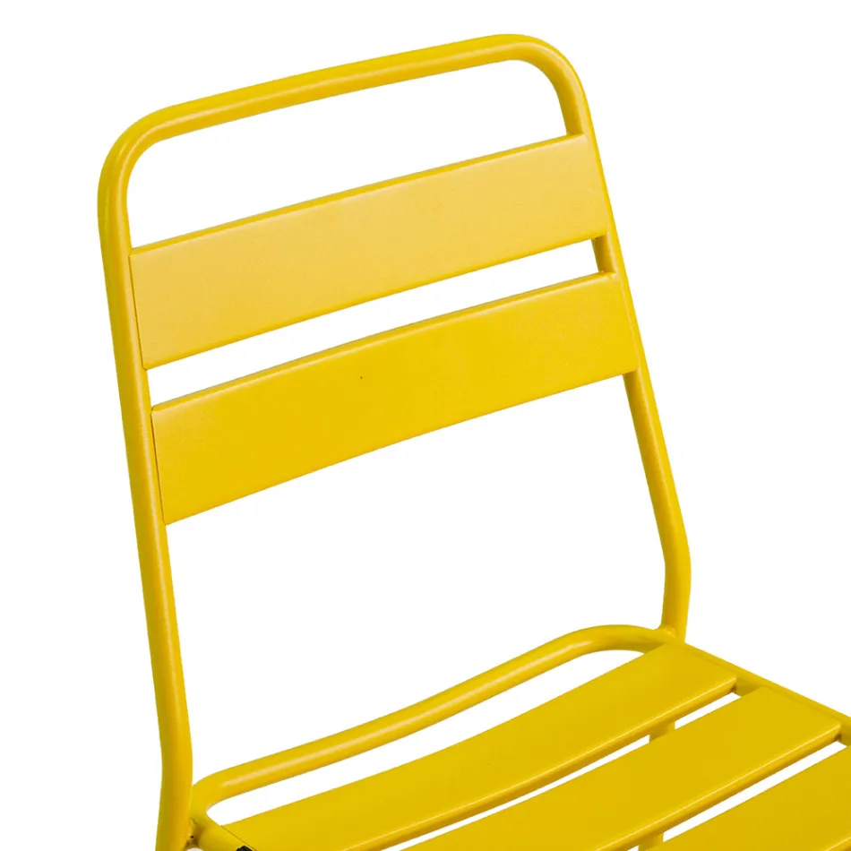 Tuinstoel volledig van metaal - Lint Viadurini