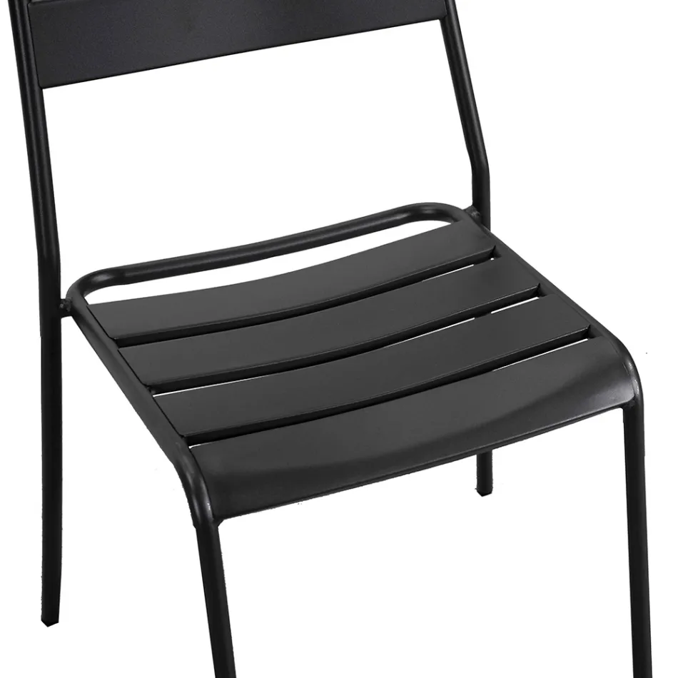 Tuinstoel volledig van metaal - Lint Viadurini