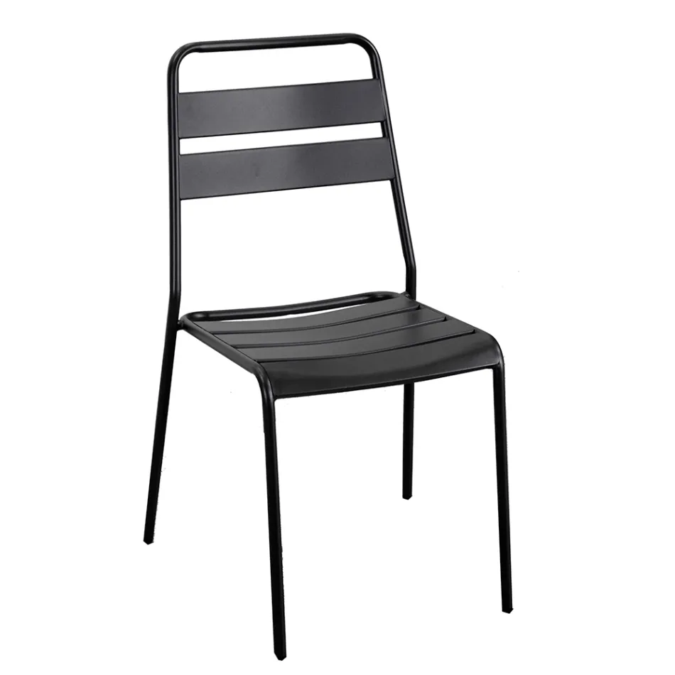 Tuinstoel volledig van metaal - Lint Viadurini