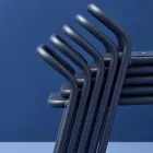 Tuinstoel aluminium structuur gemaakt in Italië - Noss door Varaschin Viadurini