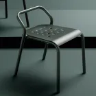 Tuinstoel aluminium structuur gemaakt in Italië - Noss door Varaschin Viadurini