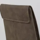 Binnenstoel met hoge rugleuning in kunstleer Made in Italy - Cleto Viadurini