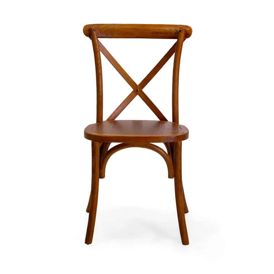 Stapelbare binnenstoel in iepenhout - Barriera Viadurini