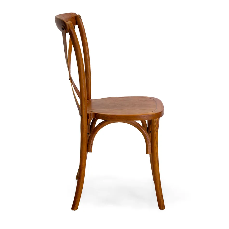 Stapelbare binnenstoel in iepenhout - Barriera Viadurini