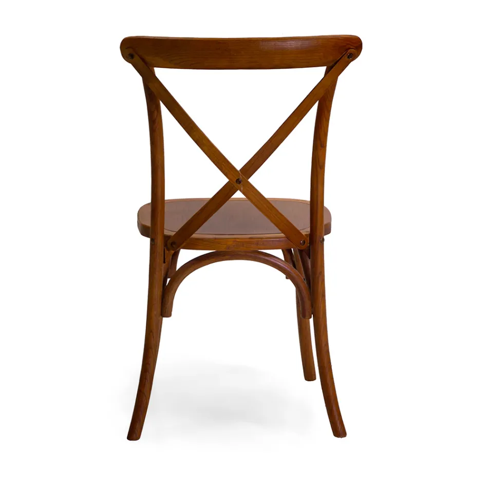 Stapelbare binnenstoel in iepenhout - Barriera Viadurini