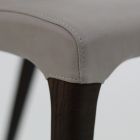 Binnenstoel in essenhout en kunstleer Made in Italy - Floki Viadurini