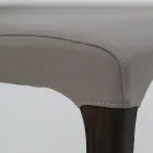 Binnenstoel in essenhout en kunstleer Made in Italy - Floki Viadurini