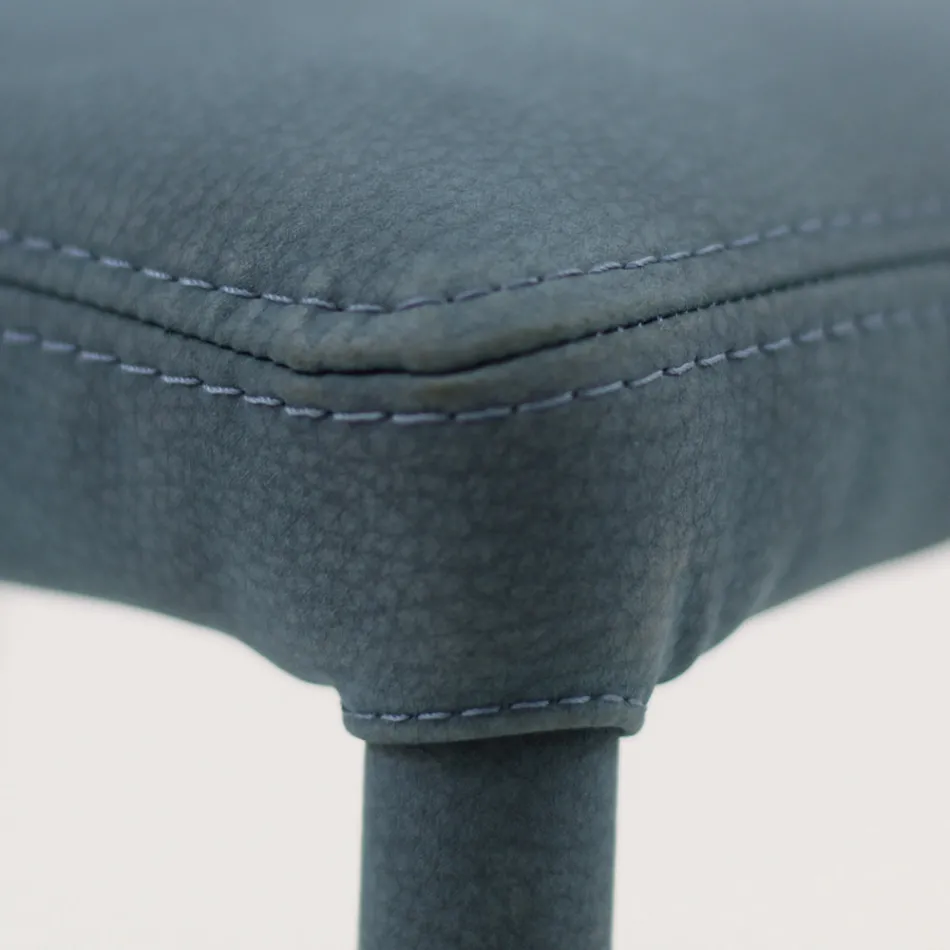 Eetkamerstoel volledig bekleed met kunstleer Made in Italy - Eloi Viadurini