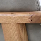 Eetkamerstoel met armleuningen in essenhout Made in Italy - Betsy Viadurini