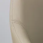 Eetkamerstoel met armleuningen in ijskleurig leer Made in Italy - Lyanne Viadurini