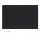 Eetkamerstoel met armleuningen bekleed met zwart leer Made in Italy - Meyer Viadurini