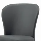 Eetkamerstoel met zitting en gestoffeerde poten Made in Italy - Verona Viadurini