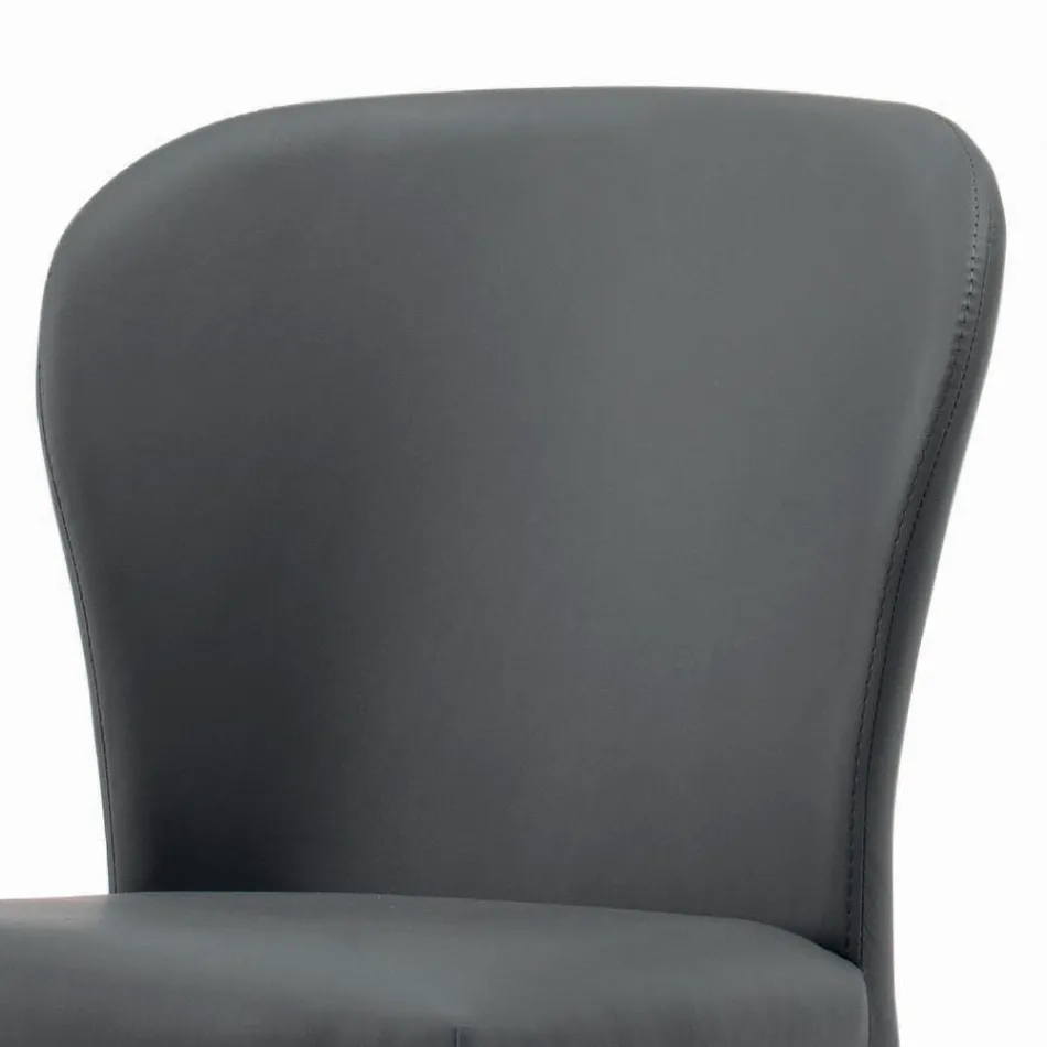 Eetkamerstoel met zitting en gestoffeerde poten Made in Italy - Verona Viadurini