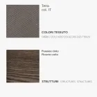 Eetkamerstoel met stoffen zitting en essenstructuur - Aisha Viadurini