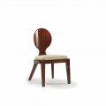 gewatteerde ontwerp dineren stoel in hout glad, L51xP53cm, Nicole