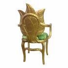 Chair gevoerde lunch modern design goud, gemaakt in Italië, Daniel Viadurini
