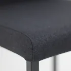 Stoffen eetkamerstoel met hoge rugleuning Made in Italy - Orietta Viadurini