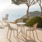 4-delige stapelbare plastic eetkamerstoel voor buiten - Ibiza van Vondom Viadurini