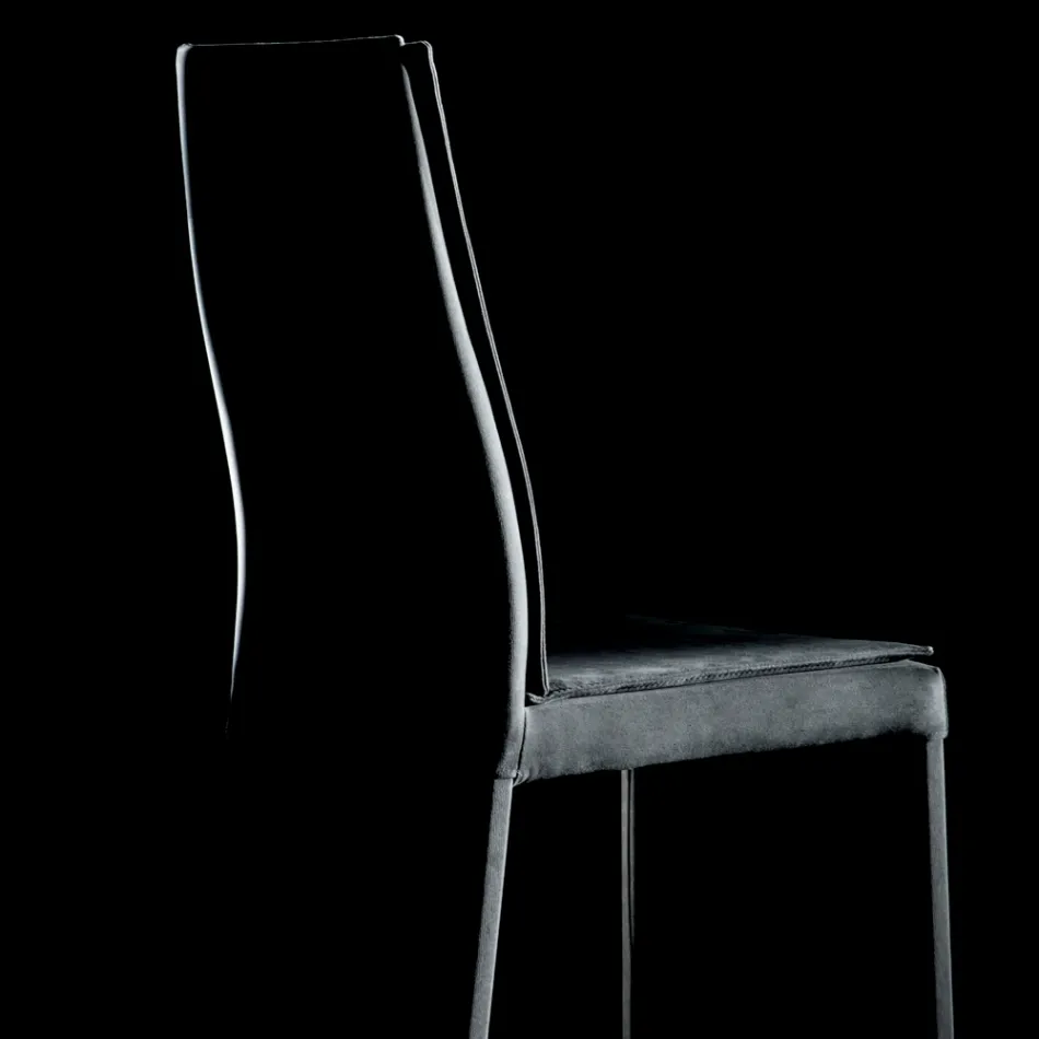 Volledig gestoffeerde woonkamerstoel gemaakt in Italië - Aosta Viadurini