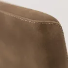 Woonkamerstoel met hoge rugleuning in kunstleer Made in Italy - Orietta Viadurini