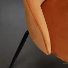 Woonkamerstoel met zitting en poten in verschillende afwerkingen - Chandra Viadurini