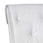 Woonkamerstoel met structuur en zitting in kunstleer Made in Italy - Grogu Viadurini