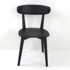 Woonkamerstoel in essenhout Made in Italy - Eryn Viadurini