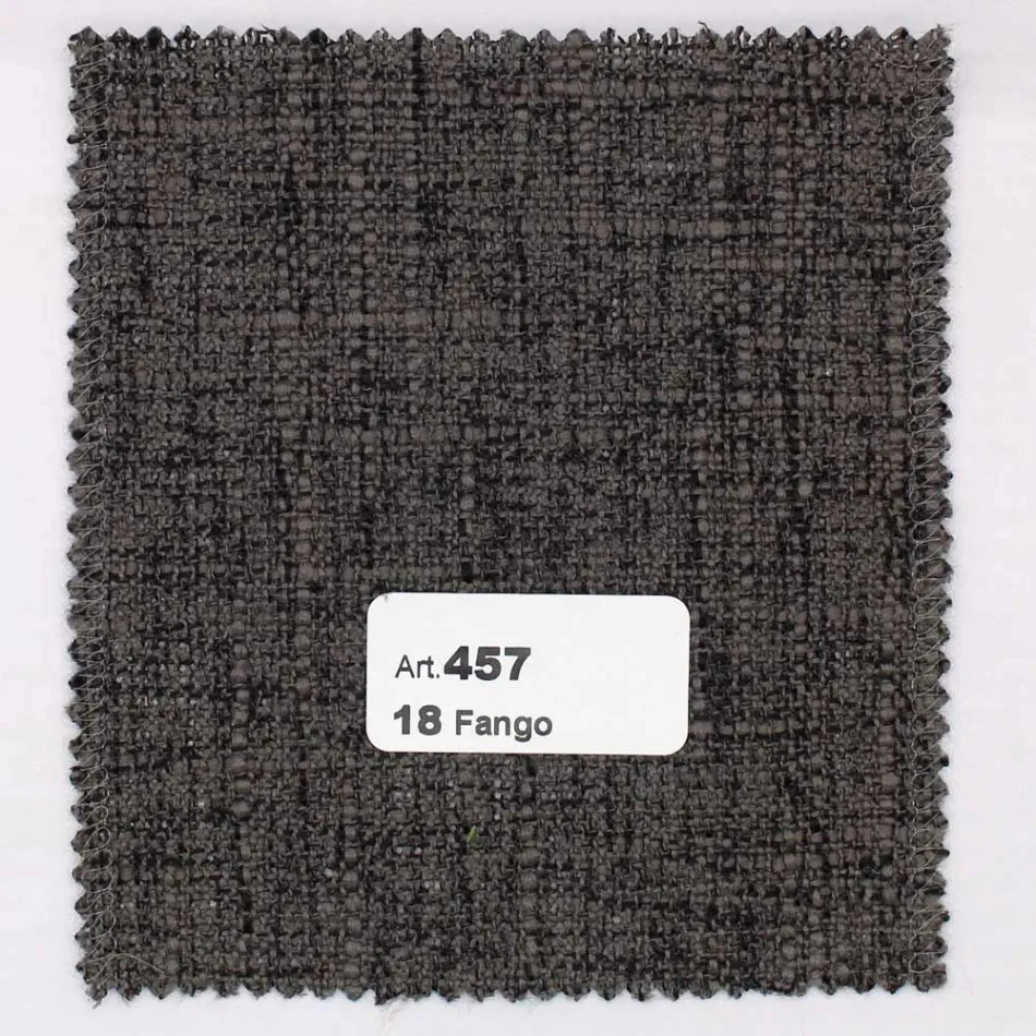 Woonkamerstoel in gebeitst essenhout en stof Made in Italy - Aspect Viadurini