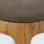 Woonkamerstoel in gebeitst essenhout Gemaakt in Italië - Lyanne Viadurini