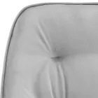 Woonkamerstoel van gelakt hout en fluwelen zitting Made in Italy - Attendo Viadurini