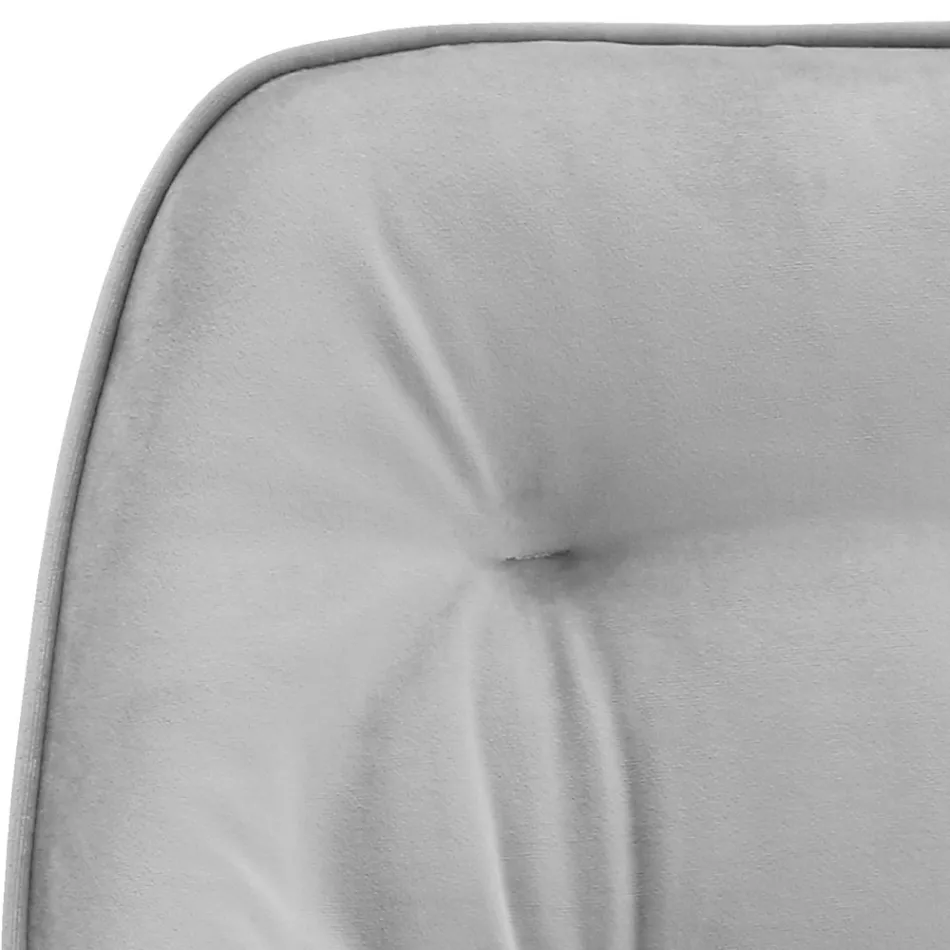 Woonkamerstoel van gelakt hout en fluwelen zitting Made in Italy - Attendo Viadurini