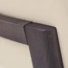 Woonkamerstoel in ijskleurig leer Made in Italy - Betsy Viadurini