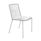 Woonkamerstoel van plexiglas en ijzer, gemaakt in Italië, 2 stuks - Pumbaa Viadurini