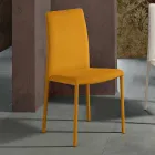 Woonkamerstoel volledig bekleed met stof Made in Italy - Lorelai Viadurini