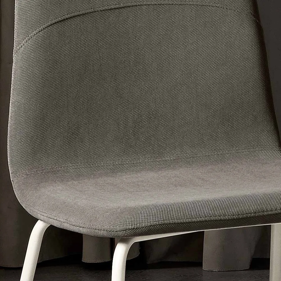 Moderne woonkamerstoel van stof en metaal gemaakt in Italië, Egypte Viadurini